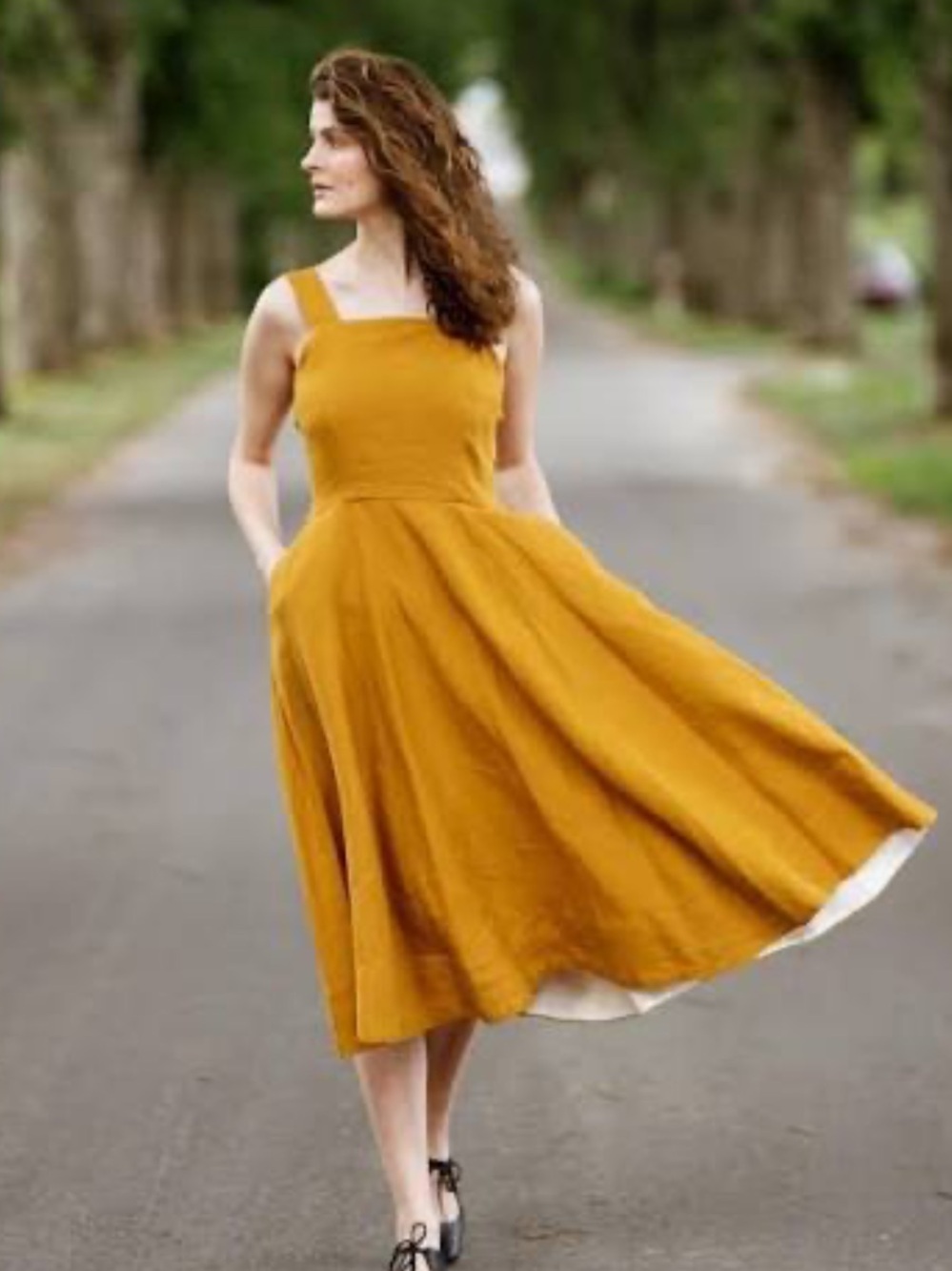 Sondeflor Linen Pinafore Marigold